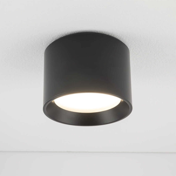 Nasufitowa lampa Maun 10482 IP54 łazienkowa okrągła czarna