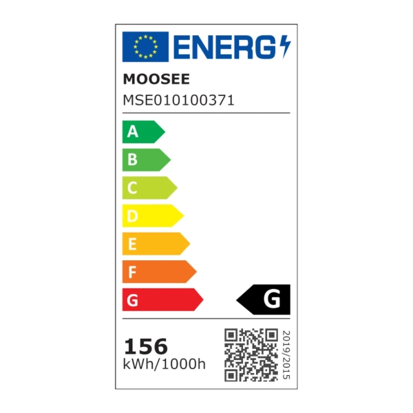 Pierścieniowa lampa wisząca Circulo MSE010100371 Moosee LED 156W 3000K czarna