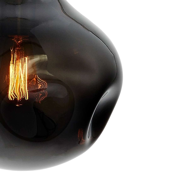 LAMPA wisząca AVIA L 10423108 Kaspa szklana OPRAWA zwis grafitowy