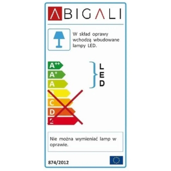 Lampa ścienna ORIGAMI BULL-B metalowa kinkiet LED 6W 3000K byk czarny