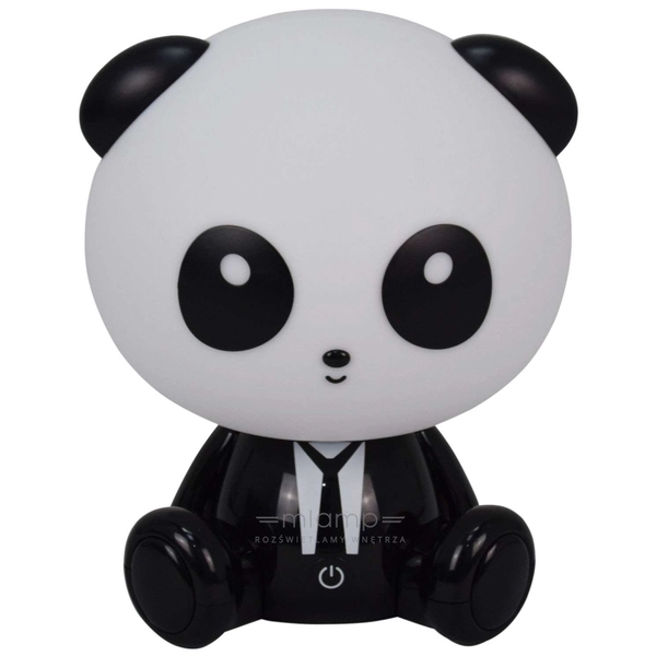 Dziecięca lampka nocna PANDA 327215 LED 2,5W animals biała czarna