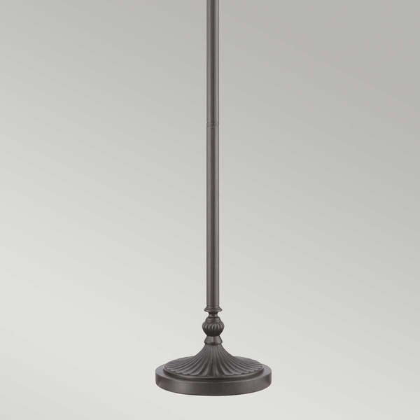 Podłogowa lampa witrażowa Kami QZ-KAMI-UL Quoizel szkło metal brąz multikolor
