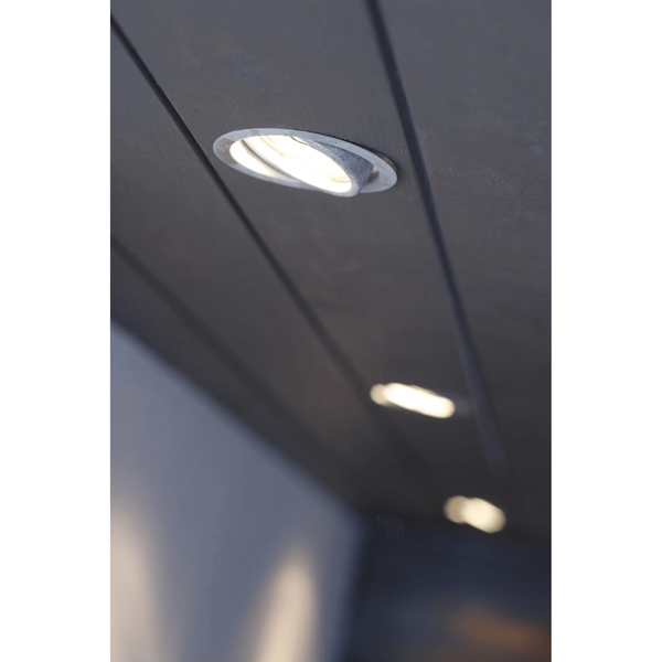 Wpuszczana lampa sufitowa TIP 20299931 IP23 okrągła z regulacją cyna
