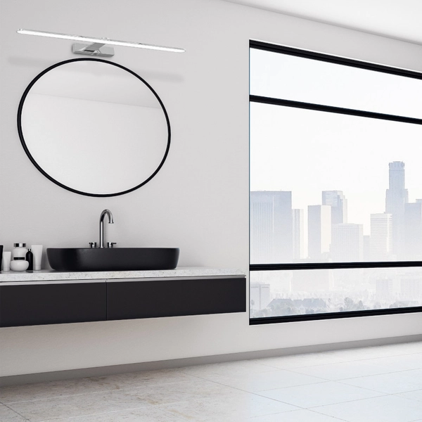 Kinkiet LAMPA ścienna SPLASH ML5614 Milagro łazienkowa OPRAWA metalowa LED 12W 4000K galeryjka IP44 chrom