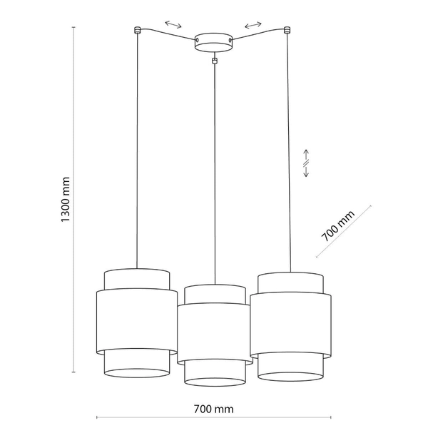Lampa zwisowa okrągła ratan Boho 6549 TK Lighting ekologiczna czarna