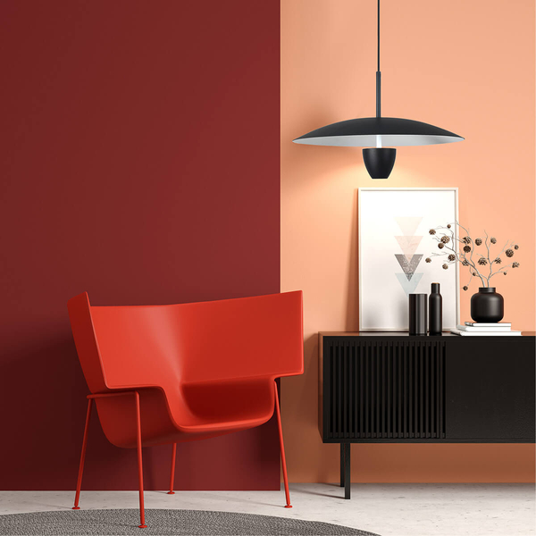 Ledowa lampa wisząca Ufo LP-0408/1P M BK 8W 3000-6000K metalowa czarna