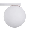Kinkiet LAMPA ścienna GAMA 33195 Sigma loftowa OPRAWA szklana kula ball na wysięgniku biała