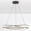 Lampa zwisająca do salonu ILAVE LE44323 LED 68W 3000K wstęga czarna