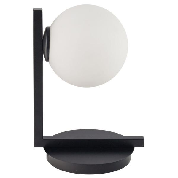 Stojąca LAMPKA loftowa ANDY 33289 Sigma ball szklana kula czarna