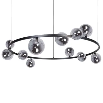 Lampa wisząca molekuły szklane Bolero 41327 grafitowe czarne