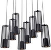 Wisząca lampa Falcon K-4933 kaskada nad łóżko czarna