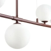 Wisząca lampa do sypialni MODERNO DN1506 burgundowa 4xG9 balls