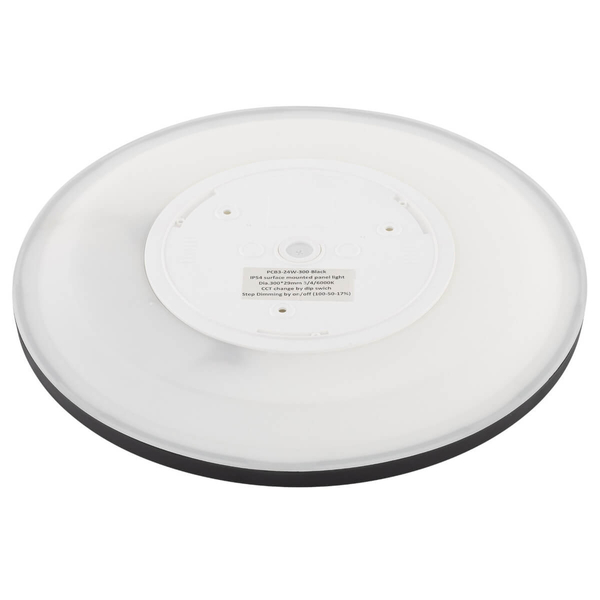 Natynkowa lampa Aqua 6905 LED 45W 3000-6500K round czarna biała