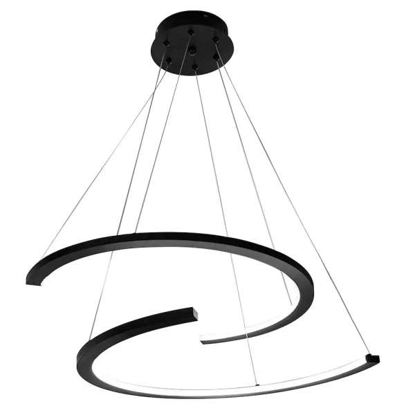 Designerski żyrandol DOUBLEMOON ML1178 LED 30W 4000K czarna