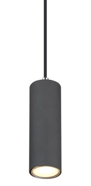 Lampa wisząca Robby 57911HG do sypialni drewno grafitowa