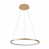 Lampa wisząca pierścieniowa Vinola PND-56135B-080RPC-GD-3KS4K-TRDIMM Italux LED 48W 3000-4000K złoty