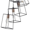 Industrialna wisząca lampa Tower TOW0622 metalowa do salonu czarny