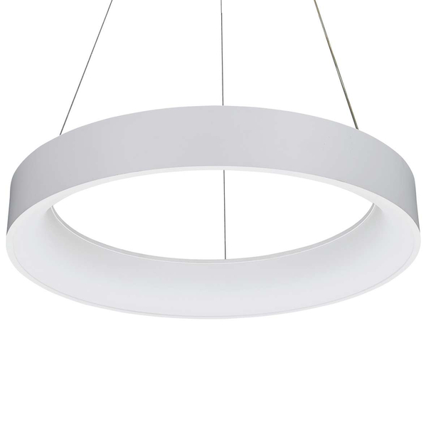 LAMPA wisząca CHIARA 3945-842RP-WH-3 Italux OPRAWA okrągła LED 42W 3000K pierścień ring biała