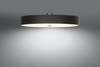 LAMPA sufitowa SL.0818 plafon OPRAWA materiałowa okrągła czarna