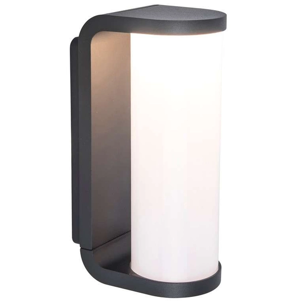 Ścienna LAMPA ogrodowa ADALYN 5193602118 Lutec kinkiet OPRAWA metalowa LED 10W 3000K tuba outdoor IP44 szary