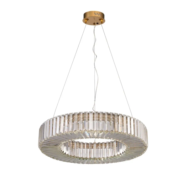 Żyrandol glamour CRISTAL ST-10625P-60 złota transparentna szklana LED 60W 3000K do salonu