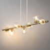 Wisząca lampa na listwie Avola 40800 Sigma bubbles złota transparentna