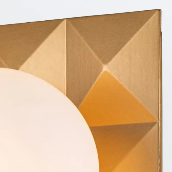 Ścienny kinkiet Deco QN-DECO-1WB-AB-O do łazienki kula IP44 złoty