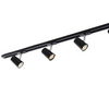 Czarny system szynowy Astley 914021 BL metalowy zestaw do salonu nowoczesny