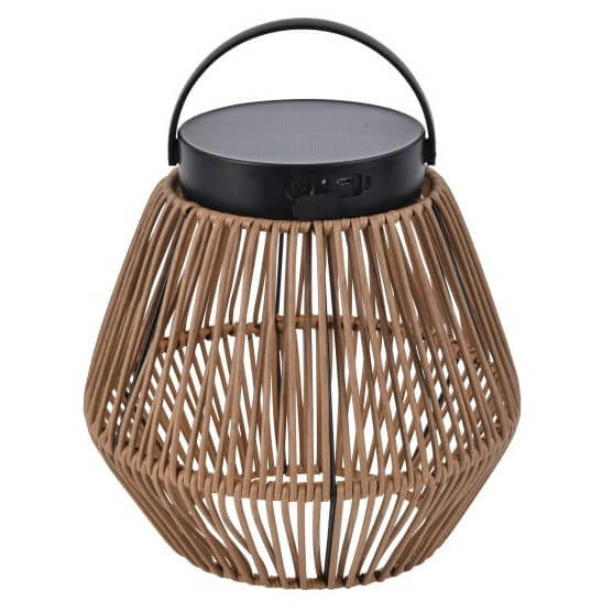 Lampa solarna boho Coppa 6933708330 IP44 LED 2,8W 4000K czarny brązowy