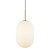 Minimalistyczna lampa wisząca ALIAS GOLD ML0318 do salonu szklana złota