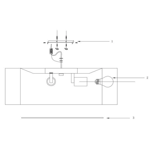 Sufitowa lampa Bergamo MOD617CL-04GR Maytoni z abażurem biała szara