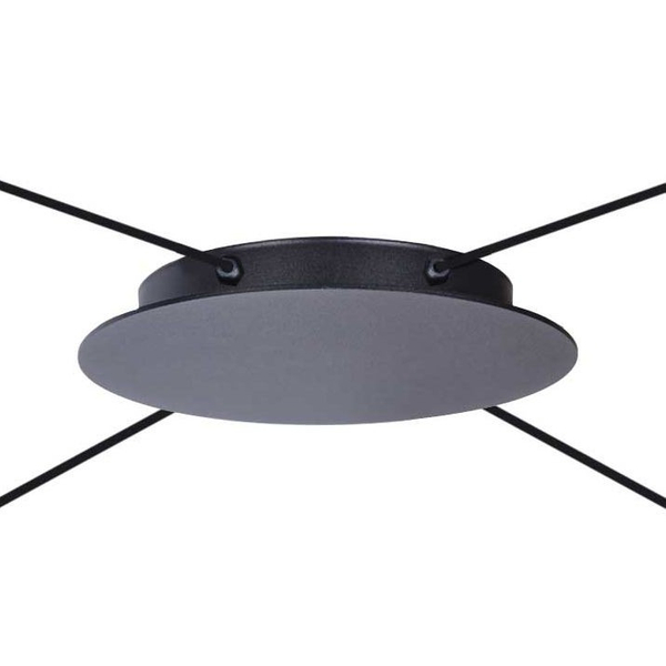 Metalowa LAMPA wisząca Puerto K-4897 Kaja pająk tuby loft do biura czarne