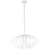 Industrialna LAMPA wisząca Tizi K-3407 BIAŁY Kaja metalowa OPRAWA druciany ZWIS loftowy biały