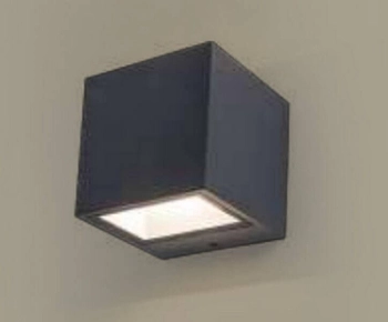 Kinkiet LAMPA ścienna GEMINI 5189125012 Lutec metalowa OPRAWA elewacyjna LED 9W 3000K kostka zewnętrzna IP54 czarna