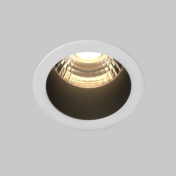 Lampa podtynkowa Minor DL089-9W3K-BW LED 9W 3000K do jadalni czarna biała