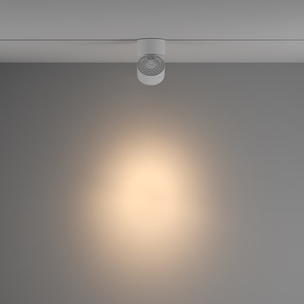 Lampa sufitowa szynowa jednofazowa Yin TR084-1-15W3K-W LED 15W 3000K biała