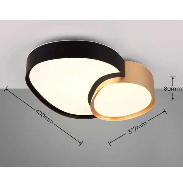 Lampa sufitowa Rise 647510280 LED 21W 2700-6500K czarna złota biała