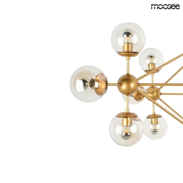 Lampa wisząca Astrifero MSE010100180 bursztynowa złotazłota