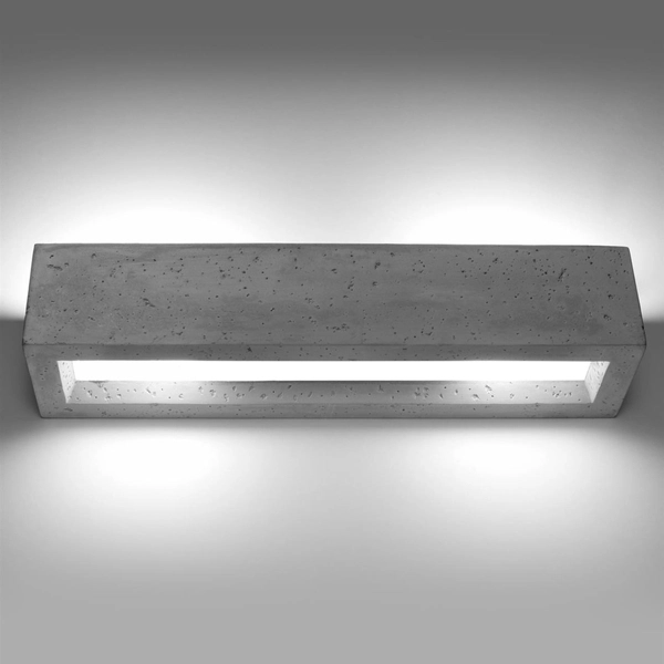 Betonowa listwa ścienna SL.0993 prostokątna lampa do holu