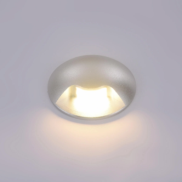 Elewacyjny kinkiet ścienny Basilio PL-741-1E Italux LED 3W 3000K IP65 srebrny