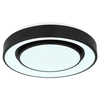 Okrągła LAMPA sufitowa SULLY 41368-24 Globo metalowy plafon LED RGB 24W 3000K - 6500K czarny