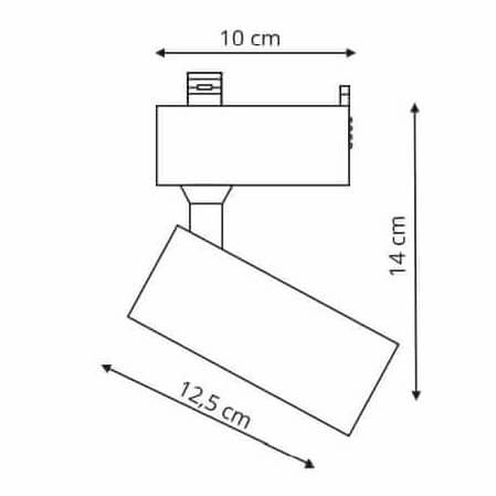 System szynowy ROCCA LP-1019 SET WH Light Prestige metalowa OPRAWA zestaw LED 30W 3000K listwa z reflektorkami biała