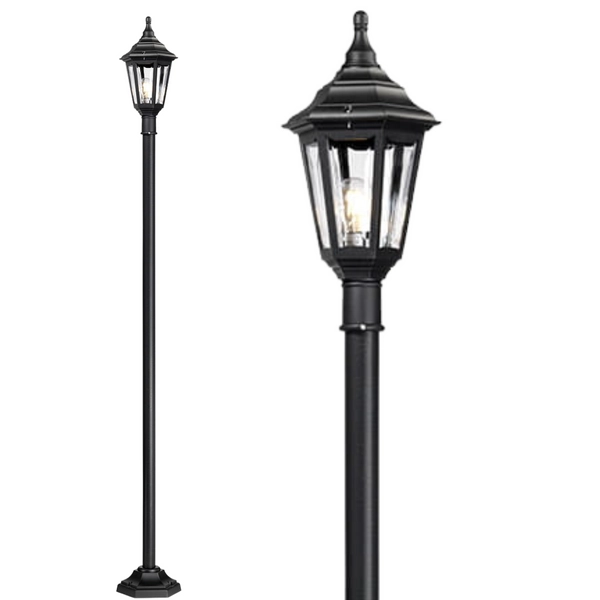 Słupek ogrodowy KINSALE-POST Elstead klasyczna lampion czarny