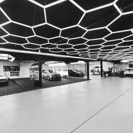 Geometryczny plafon Hexagon HEX-565-Y9-V11-PS1 LED 230W 4000K IP54 biały