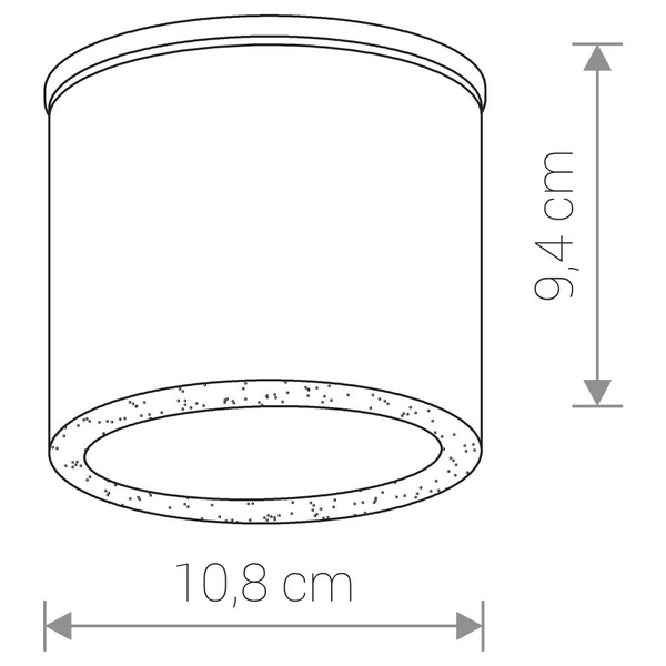 Natynkowa LAMPA sufitowa HEXA 9564 Nowodvorski metalowa OPRAWA łazienkowa tuba downlight IP44 biała