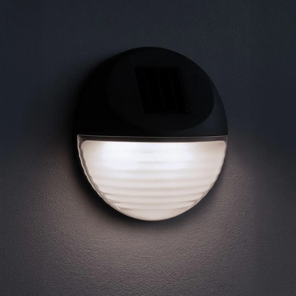 Elewacyjna lampa ścienna Wall EKO0606 LED 0,06W 6000K IP44 czarny