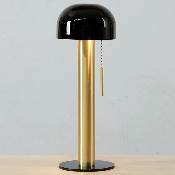 Lampka na stolik Costa 108576 Markslojd grzybek pociągowy włącznik złoty czarny