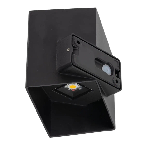 Elewacyjna naścienna lampa Cube 18182 LED 3000K kostka IP54 czarny