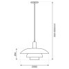 Minimalistyczna lampa wisząca FERRO ML1048 do salonu biała