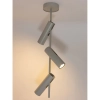 Regulowana lampa sufitowa Leda 3 41153 tubki szare beżowe